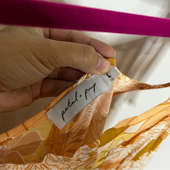 Petal + Pup Floral Colorful Overall Style Jumpsuit Size Large - Picture 7 of 8